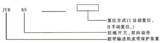 JYB/KS雙向拉繩開關外形及型號含義